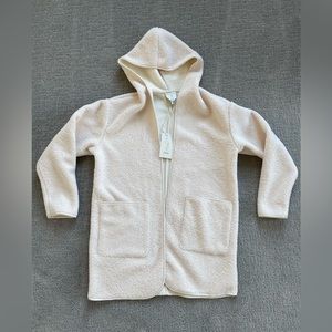 Joie Women's Fuzzy White Ivory Open Cardigan/Shawl Long Sleeve Size Medium NWT